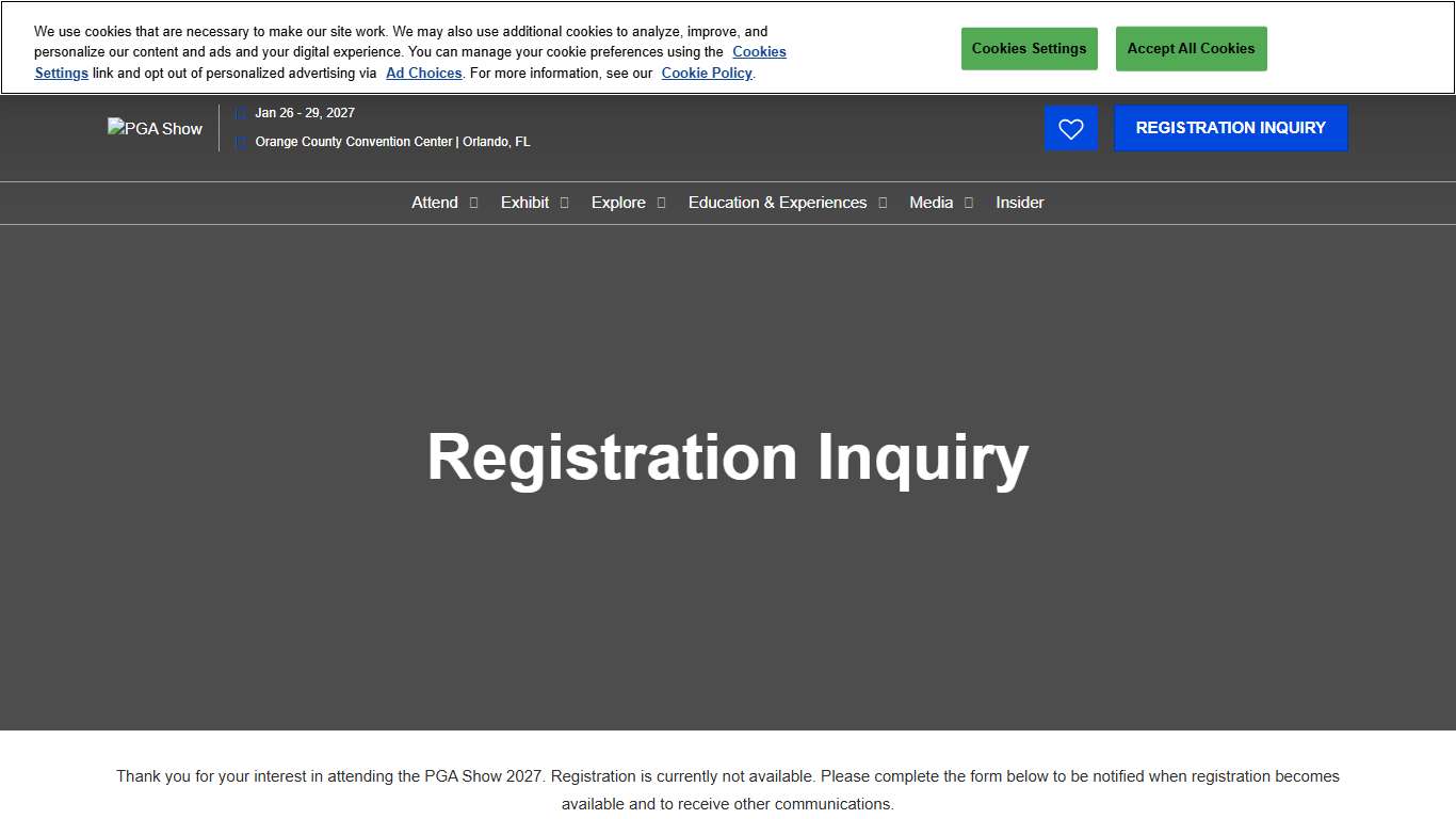 REGISTRATION INQUIRY